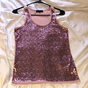 Sequin tank top